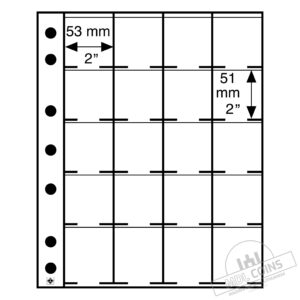 Įmautės "GRANDE" albumams - pakuotėje 2 / 5 vnt. - 20-ies kišenėlių (5 vnt.) GRANDE - Holder'iams / Flips'ams