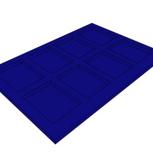 Alternative view of Dėžė "GIANT Blue" - komplektas su 11 įdėklų talpinančių 88 sertifikuotas monetas