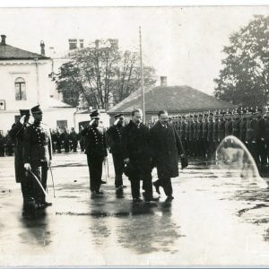 Antanas Smetona - Policijos šventinė rikiuotė Policijos dienos proga - Kaunas - 9 x 14 cm