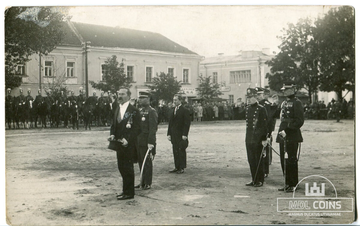 Antanas Smetona policijos dienos šventėje - 8,5 x 13,5 cm