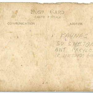 Alternative view of Antanas Smetona su karininkais priima Devintojo pėstininkų pulko karių rikiuotės paradą - Marijampolė, 1927 metai - 9 x 14 cm