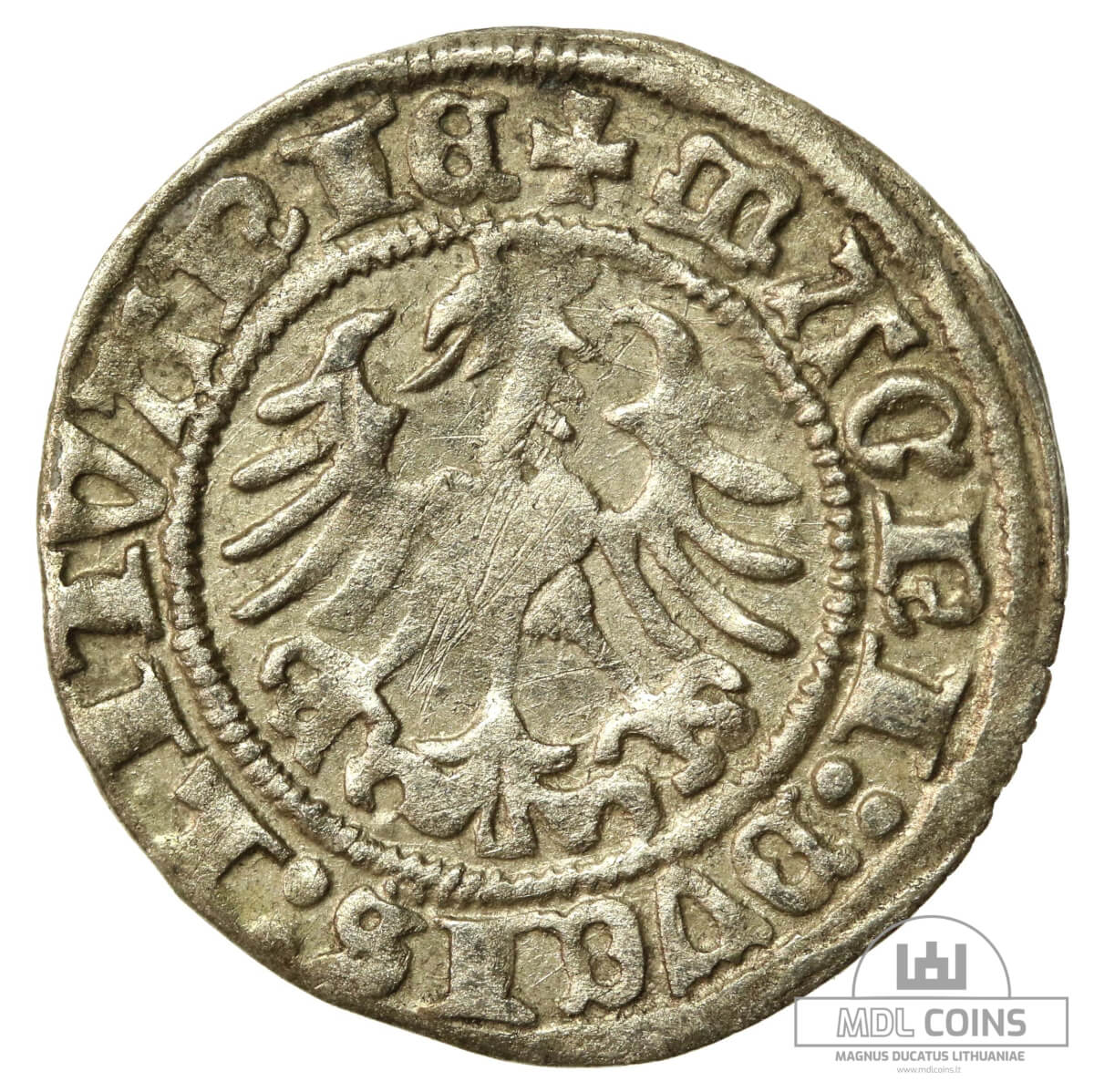 1516 metų Žygimanto Senojo 1/2 grašio - Image 2