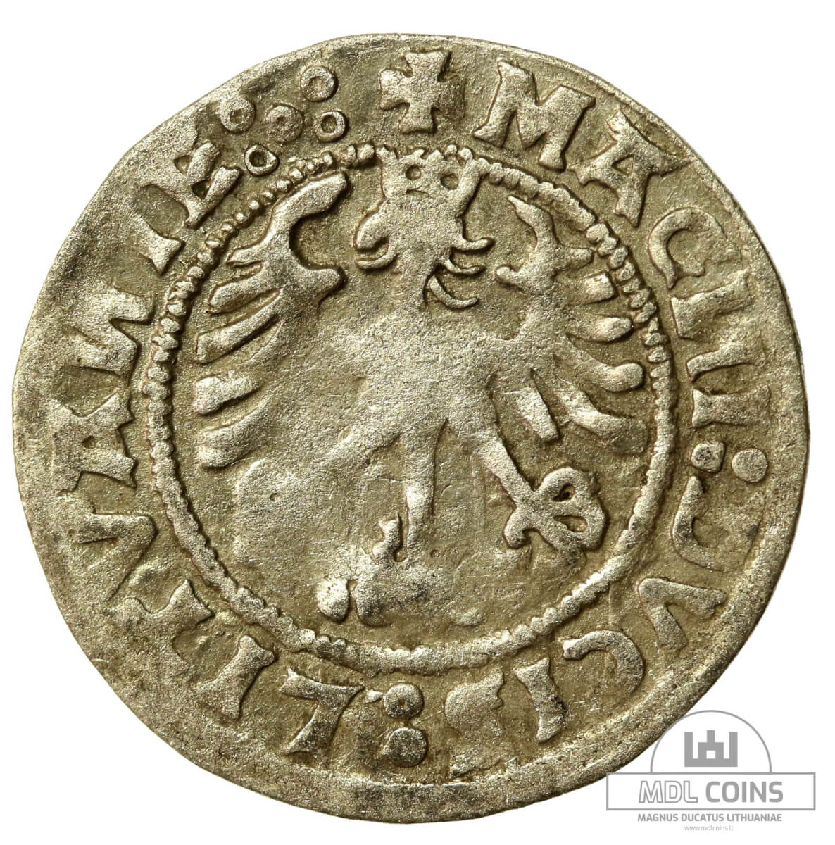 1519 metų Žygimanto Senojo 1/2 grašio - Data "151:9" - Image 2