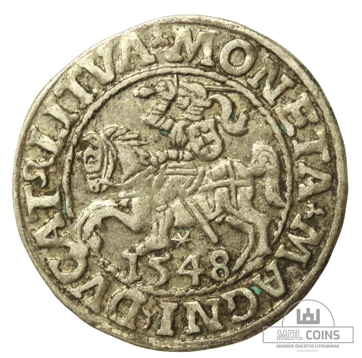 1548 metų Žygimanto Augusto 1/2 grašio