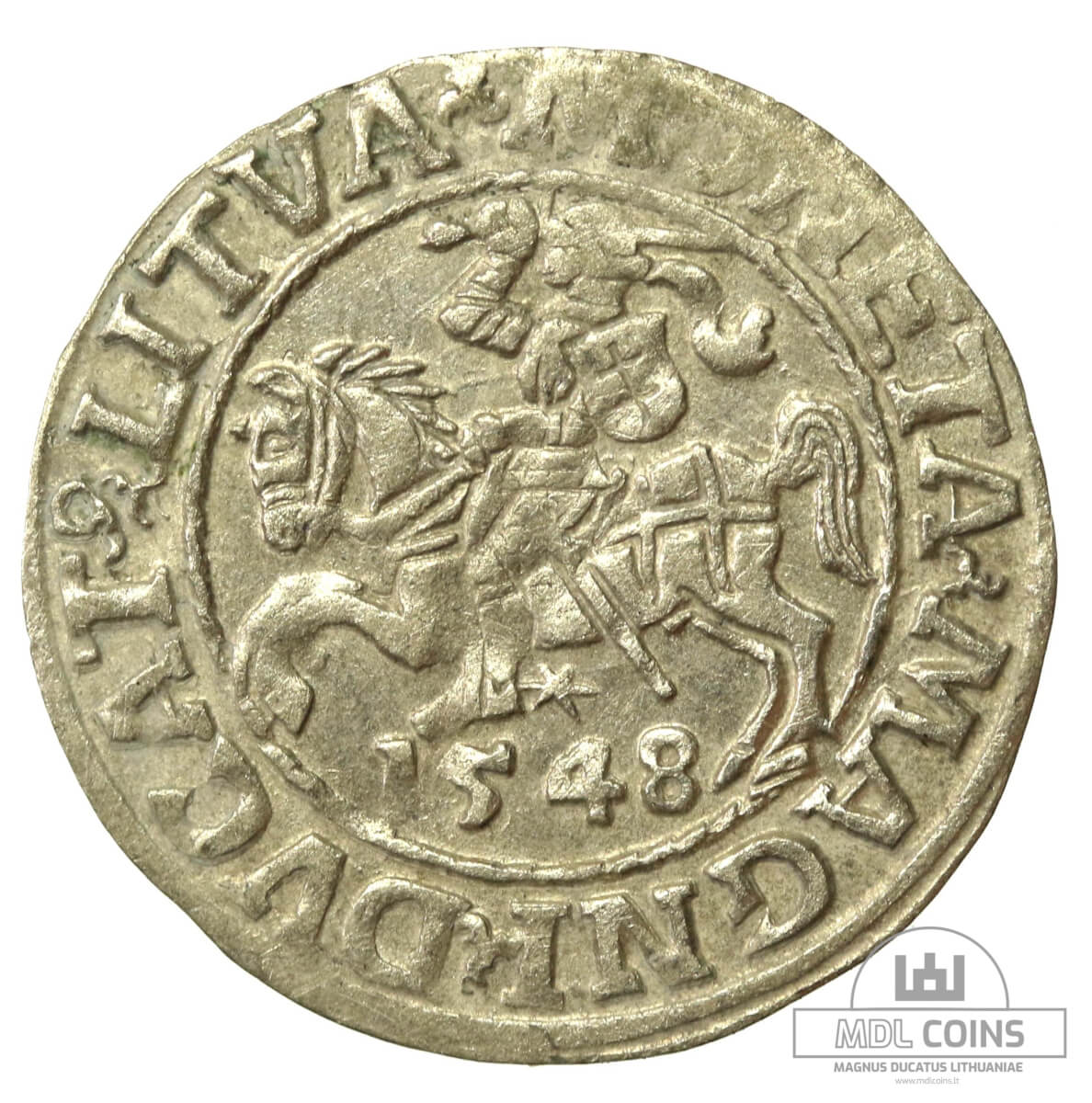 1548 metų Žygimanto Augusto 1/2 grašio