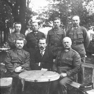 Kariuomenės vadai pas Lietuvos Respublikos Prezidentą - 1920 metai - Drobė (su porėmiu / be porėmio)