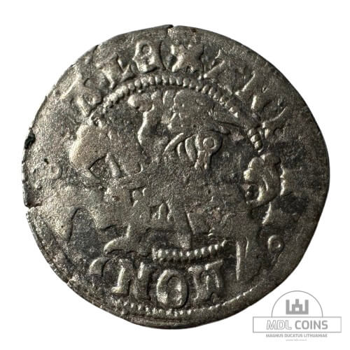 1501-1506 metų Aleksandro Jogailaičio 1/2 grašio - Renesansas - Katalogo nr. H18 A