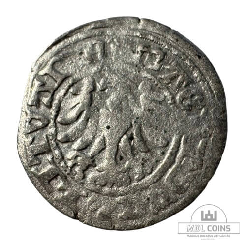 1501-1506 metų Aleksandro Jogailaičio 1/2 grašio - Gotika - Katalogo nr. H3 A - Image 2