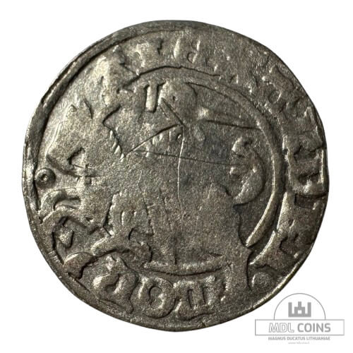 1501-1506 metų Aleksandro Jogailaičio 1/2 grašio - Gotika - Katalogo nr. H6 A