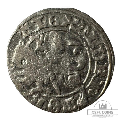 1501-1506 metų Aleksandro Jogailaičio 1/2 grašio - Gotika - Katalogo nr. H6 A