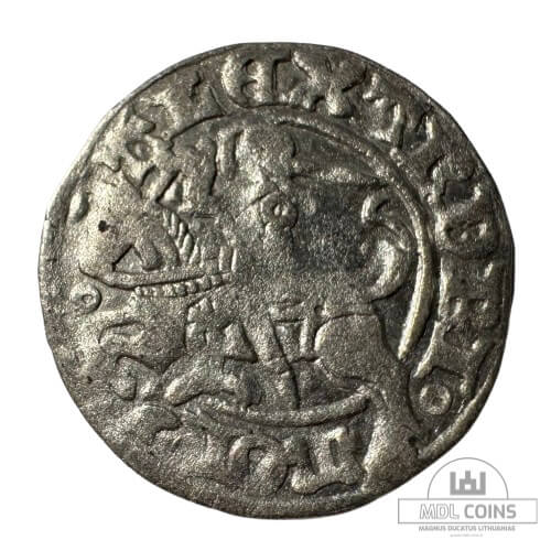 1501-1506 metų Aleksandro Jogailaičio 1/2 grašio - Gotika - Katalogo nr. H6 A