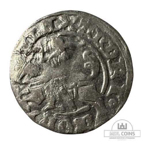 1501-1506 metų Aleksandro Jogailaičio 1/2 grašio - Gotika - Katalogo nr. H6 A