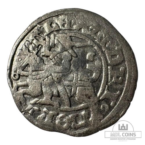 1501-1506 metų Aleksandro Jogailaičio 1/2 grašio - Gotika - Katalogo nr. H1 A