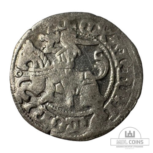 1501-1506 metų Aleksandro Jogailaičio 1/2 grašio - Gotika - Katalogo nr. H3 E