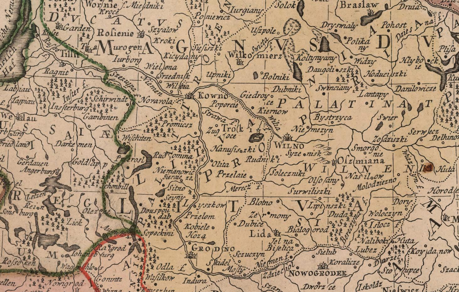 Žemėlapio kopija - Abiejų Tautų Respublikos (ATR) – Lenkijos Karalystės ir Lietuvos Didžiosios Kunigaikštystės – teritorijos kartografinė vizualizacija - (Popierius / Drobė) - Image 3