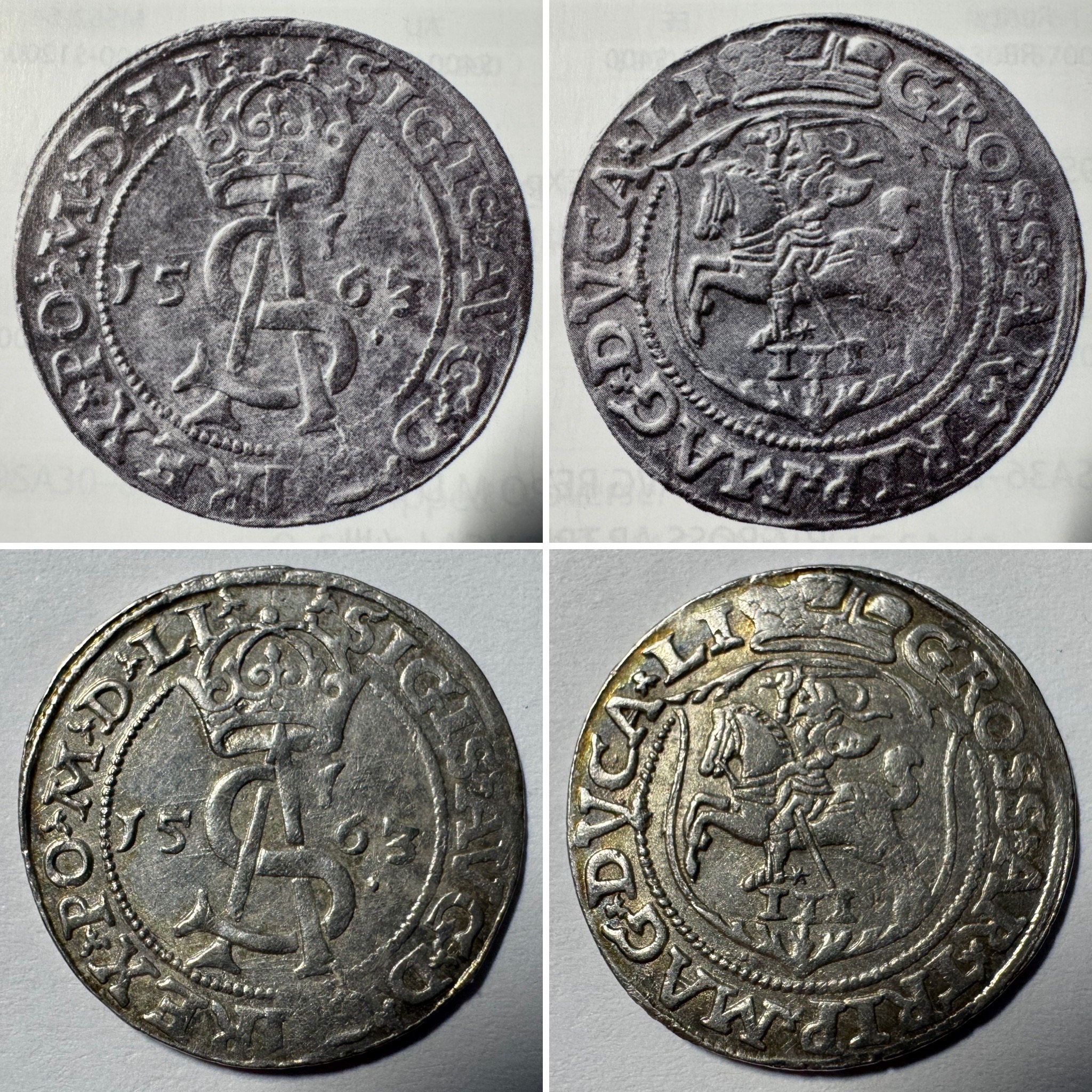 1563 metų Žygimanto Augusto 3 grašiai - Katalogo nr. 9SA38-9 - Kataloginė moneta - Image 5