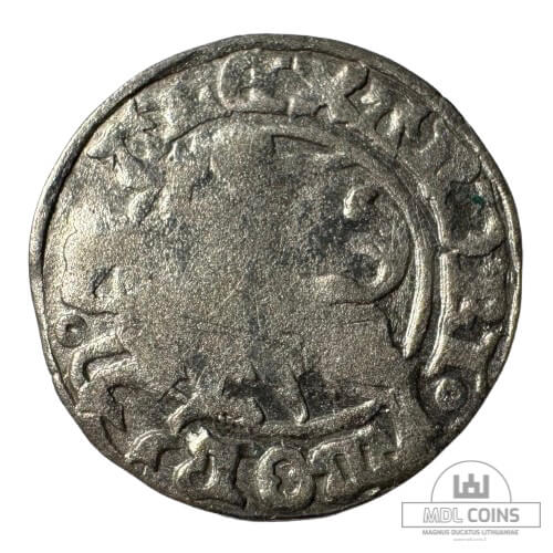 1501-1506 metų Aleksandro Jogailaičio 1/2 grašio - Gotika - Katalogo nr. H3 A