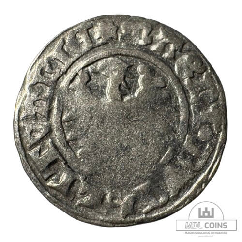 1501-1506 metų Aleksandro Jogailaičio 1/2 grašio - Gotika - Katalogo nr. H3 A - Image 2