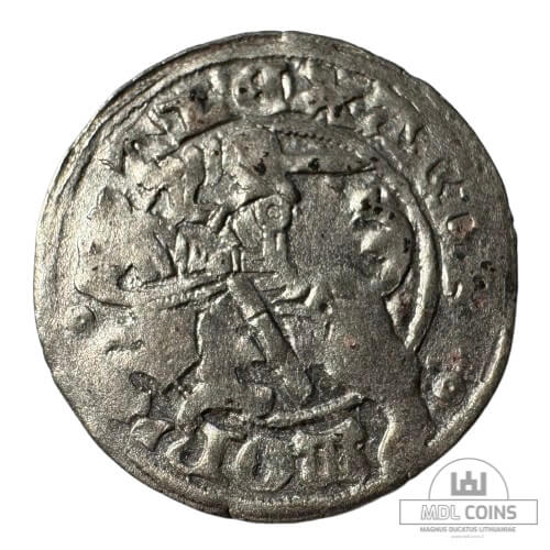 1501-1506 metų Aleksandro Jogailaičio 1/2 grašio - Gotika - Katalogo nr. H3 A