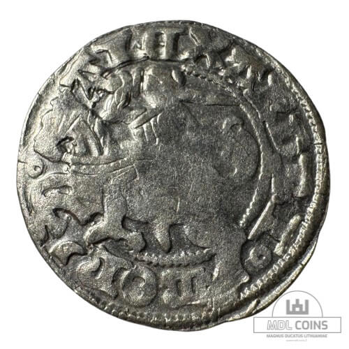 1501-1506 metų Aleksandro Jogailaičio 1/2 grašio - Gotika - Katalogo nr. H3 A