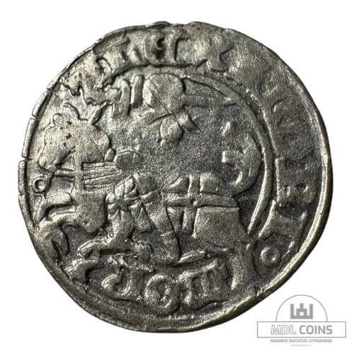 1501-1506 metų Aleksandro Jogailaičio 1/2 grašio - Gotika - Katalogo nr. H3 A