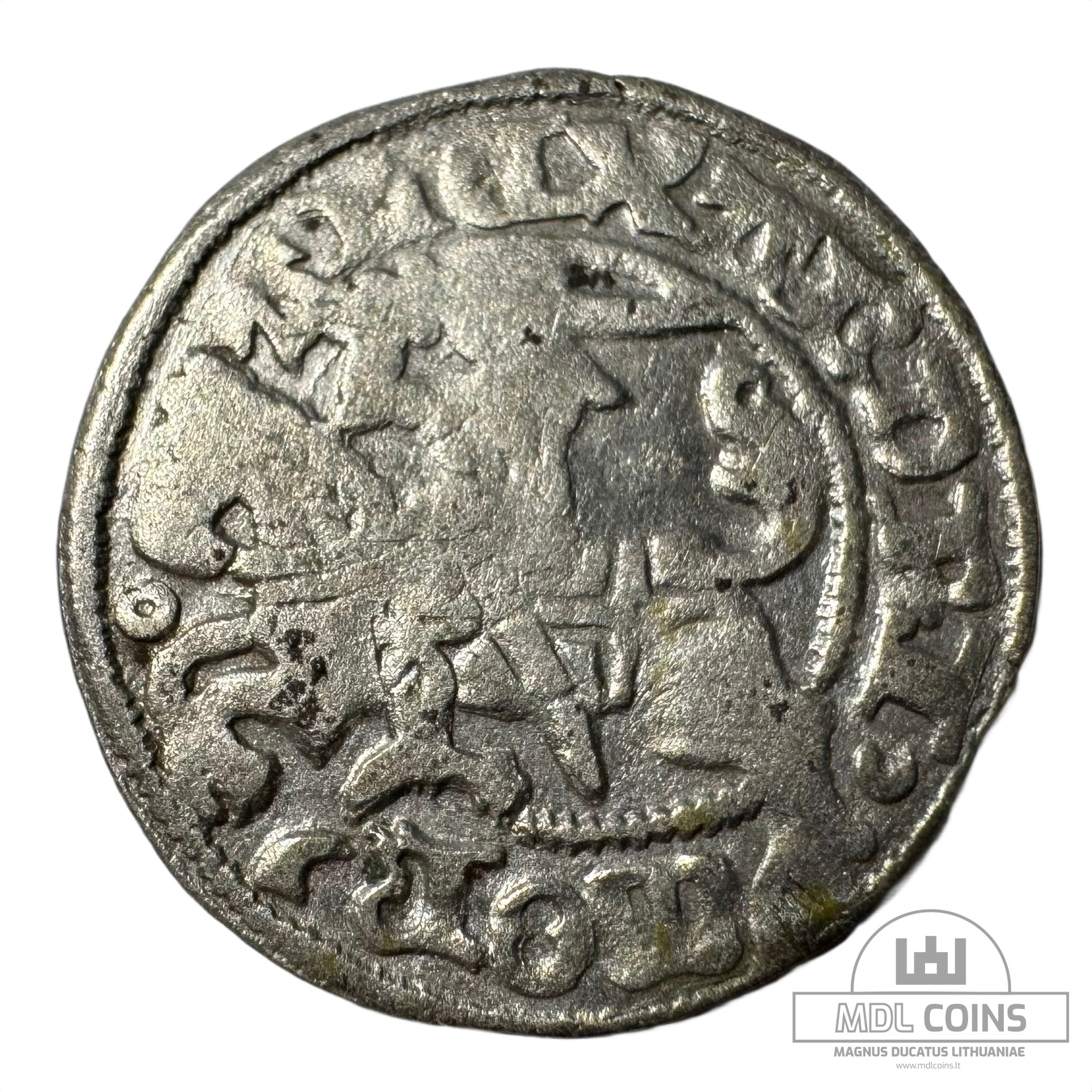 1501-1506 metų Aleksandro Jogailaičio 1/2 grašio - Gotika