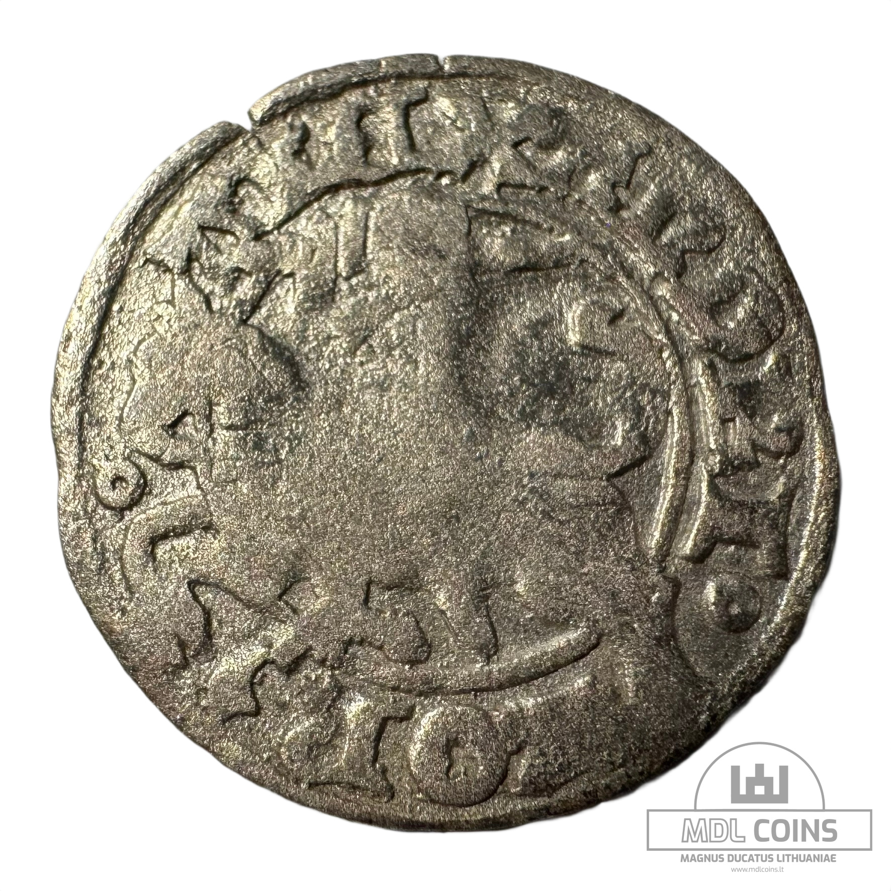 1501-1506 metų Aleksandro Jogailaičio 1/2 grašio - Gotika