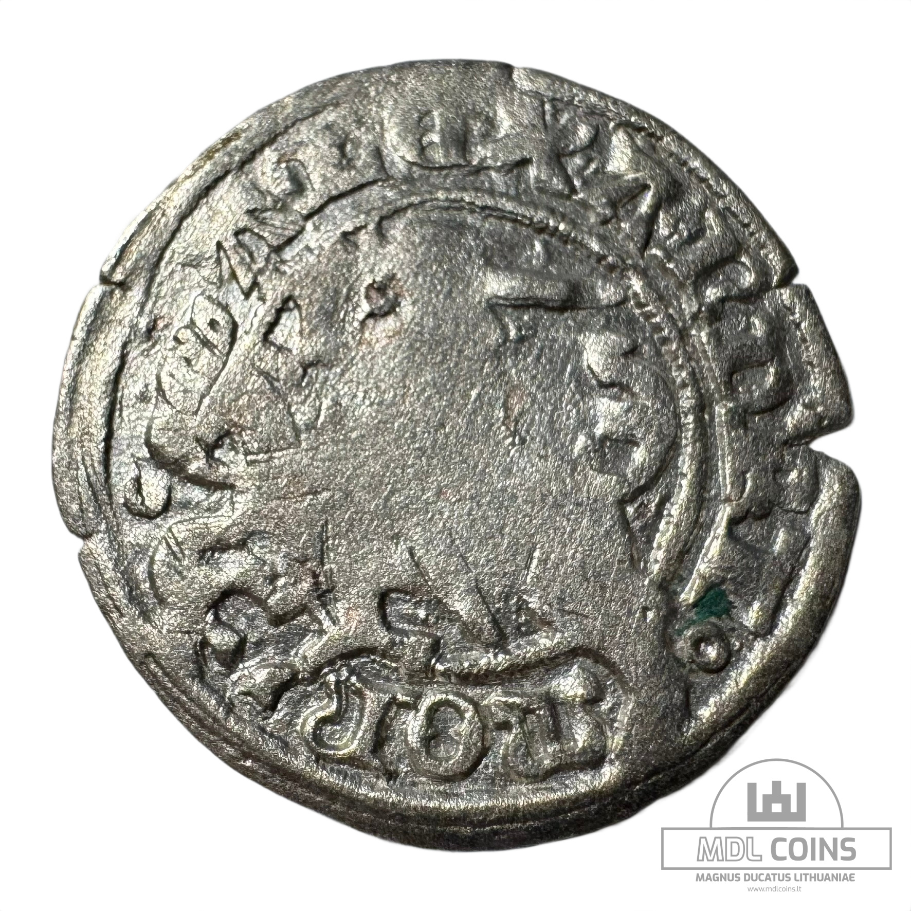 1501-1506 metų Aleksandro Jogailaičio 1/2 grašio - Gotika