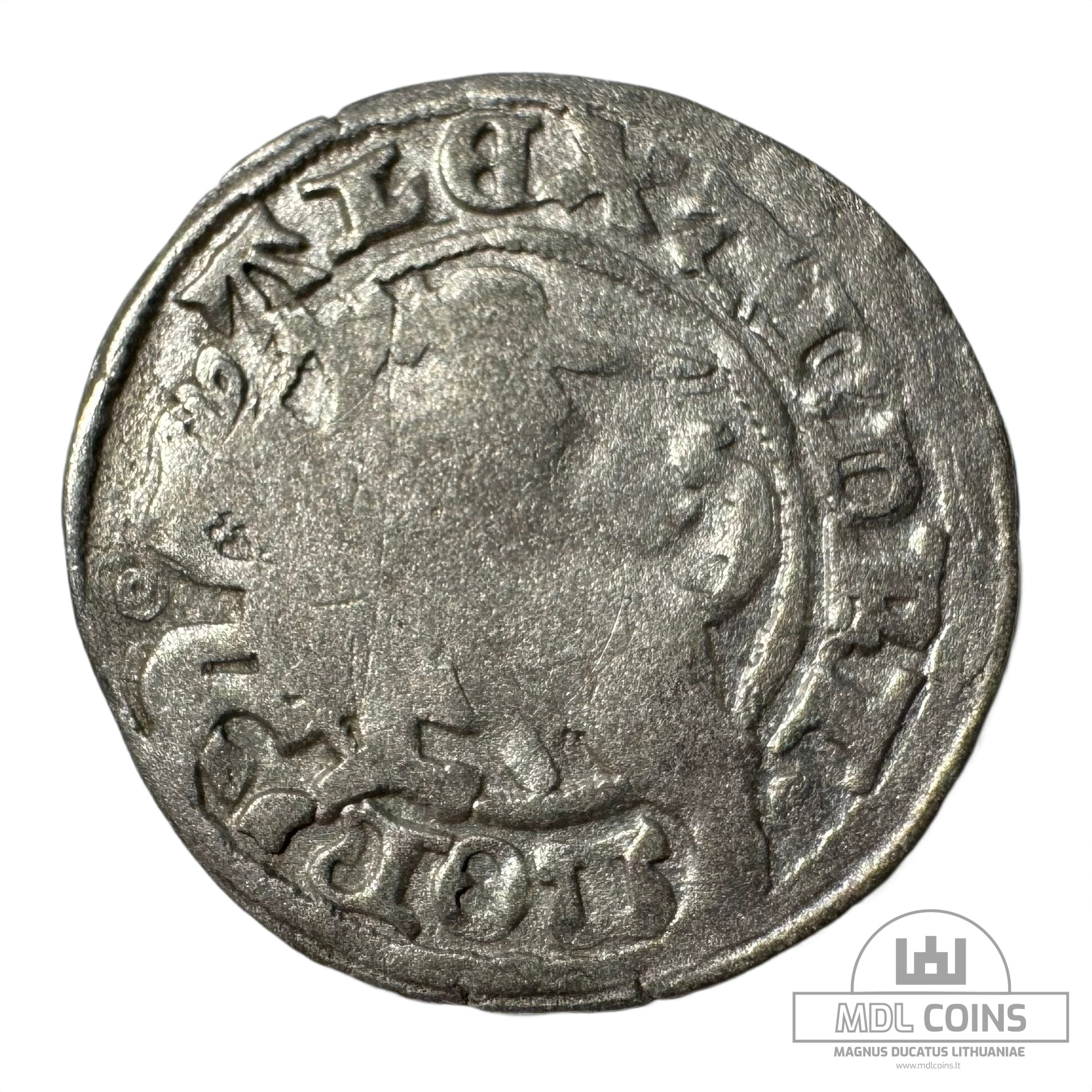 1501-1506 metų Aleksandro Jogailaičio 1/2 grašio - Gotika