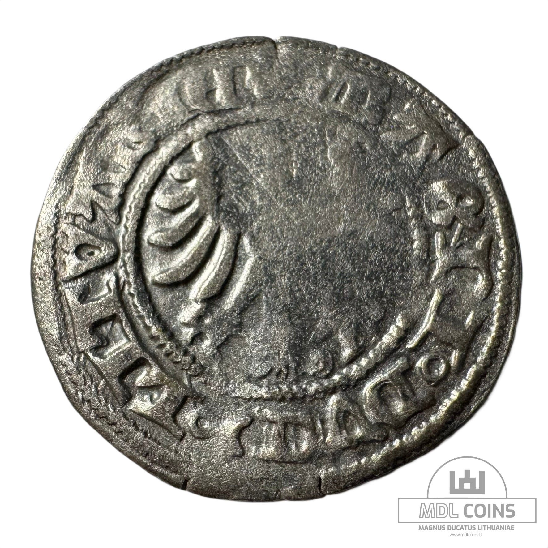 1501-1506 metų Aleksandro Jogailaičio 1/2 grašio - Gotika - Image 2