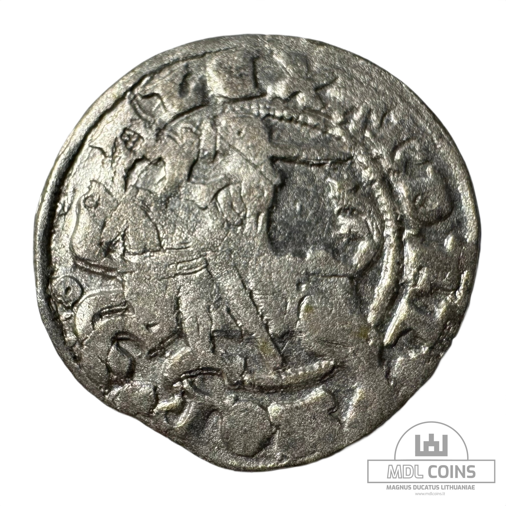 1501-1506 metų Aleksandro Jogailaičio 1/2 grašio - Gotika