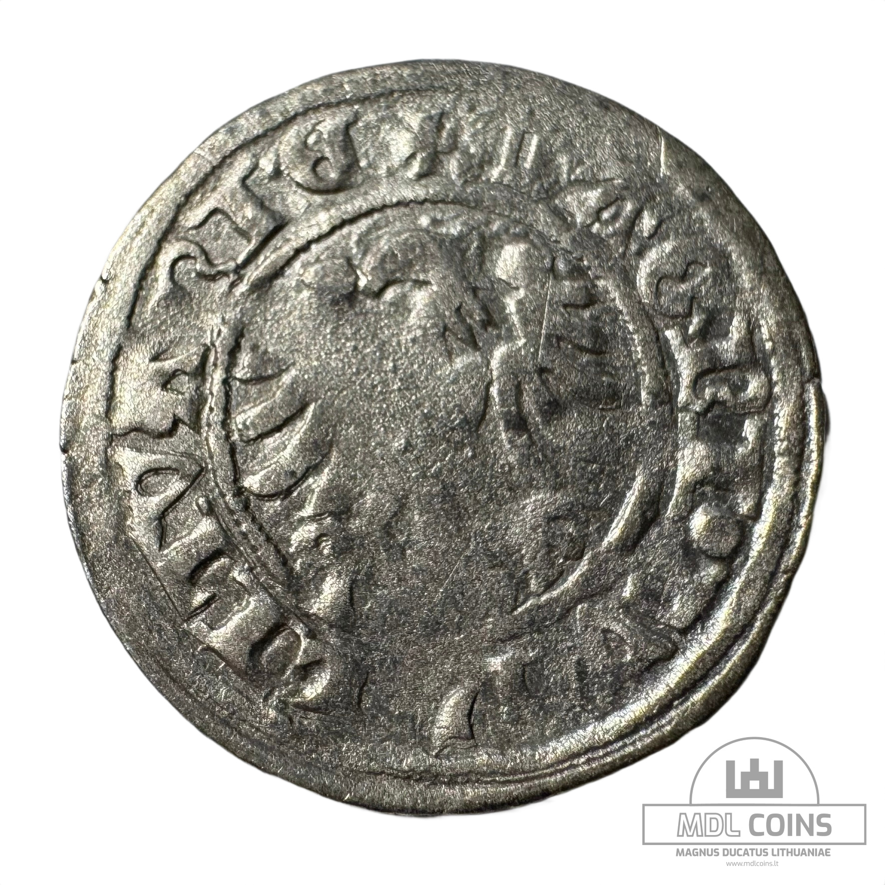 1501-1506 metų Aleksandro Jogailaičio 1/2 grašio - Gotika - Image 2