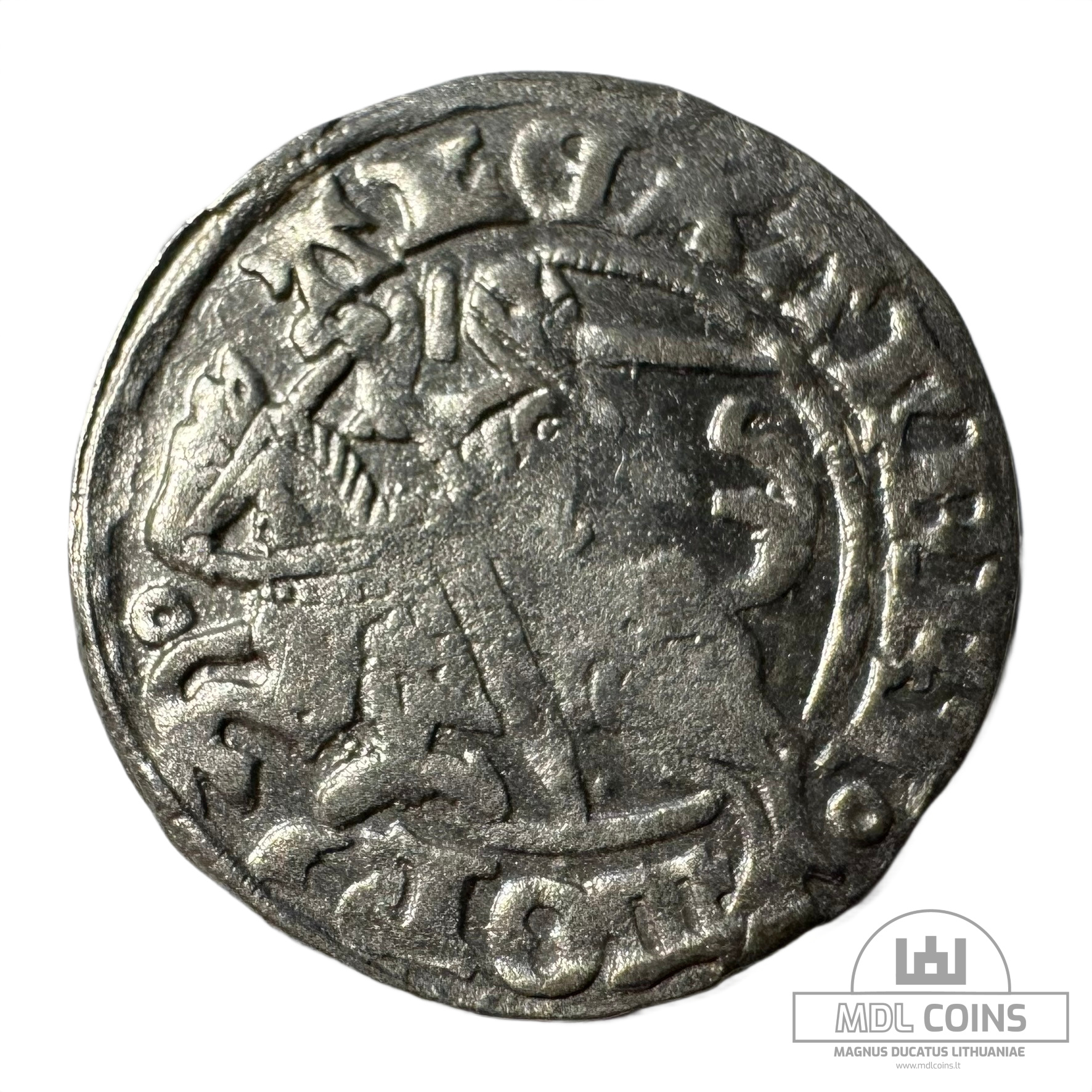 1501-1506 metų Aleksandro Jogailaičio 1/2 grašio - Gotika