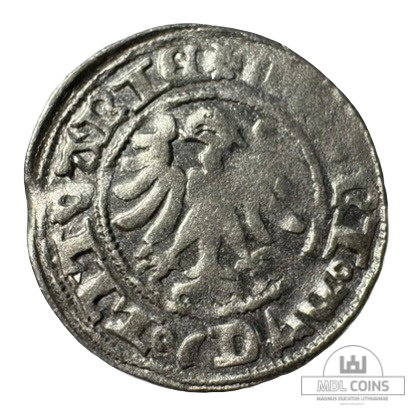 1501-1506 metų Aleksandro Jogailaičio 1/2 grašio - Gotika - Image 2