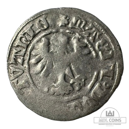 1501-1506 metų Aleksandro Jogailaičio 1/2 grašio - Gotika - Image 2