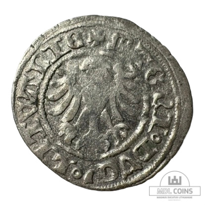 1501-1506 metų Aleksandro Jogailaičio 1/2 grašio - Gotika - Image 2