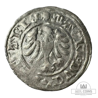 1501-1506 metų Aleksandro Jogailaičio 1/2 grašio - Gotika - Image 2