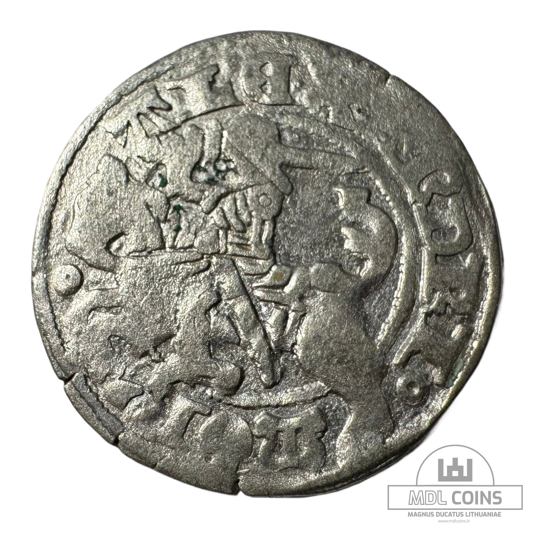 1501-1506 metų Aleksandro Jogailaičio 1/2 grašio - Gotika