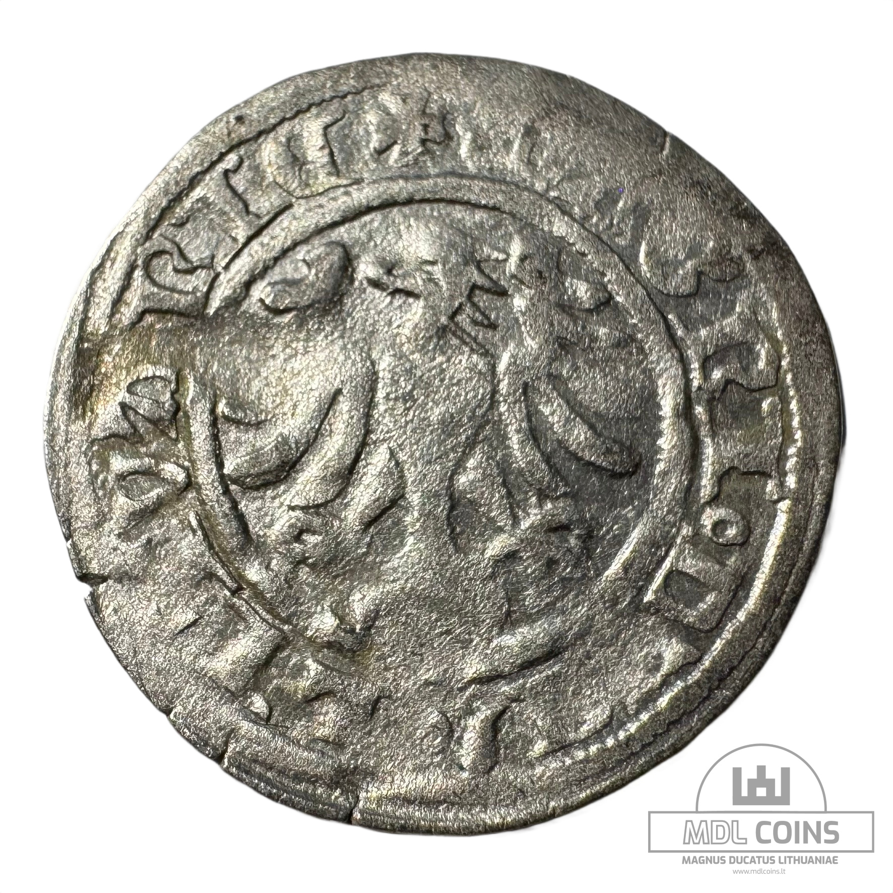 1501-1506 metų Aleksandro Jogailaičio 1/2 grašio - Gotika - Image 2