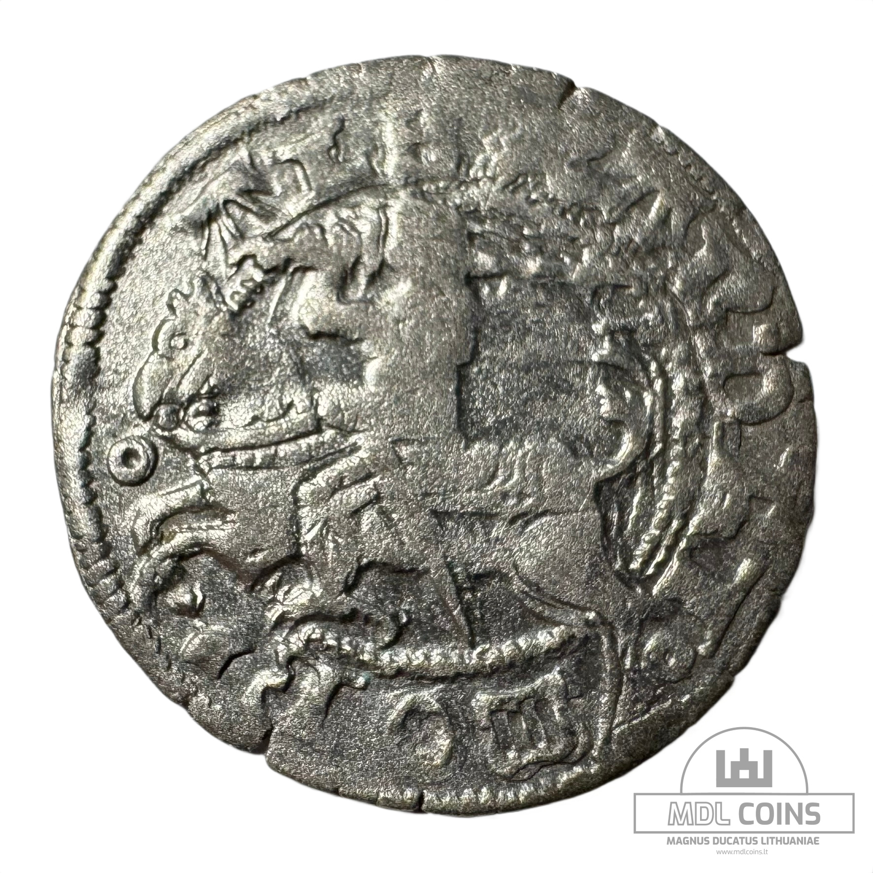 1501-1506 metų Aleksandro Jogailaičio 1/2 grašio - Gotika