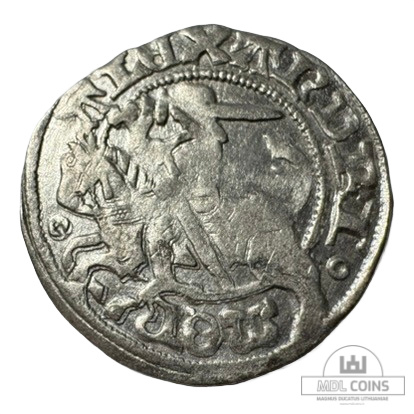 1501-1506 metų Aleksandro Jogailaičio 1/2 grašio - Gotika