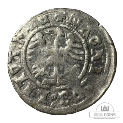 1501-1506 metų Aleksandro Jogailaičio 1/2 grašio - Renesansas - Image 2