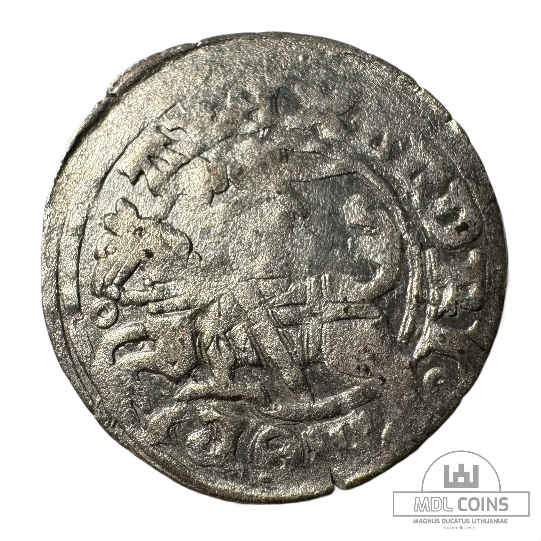 1501-1506 metų Aleksandro Jogailaičio 1/2 grašio - Gotika