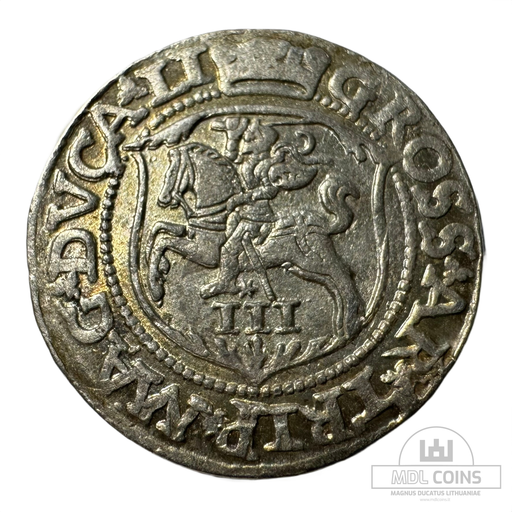 1562 metų Žygimanto Augusto 3 grašiai - Katalogo nr. 9SA23-7 - Image 2