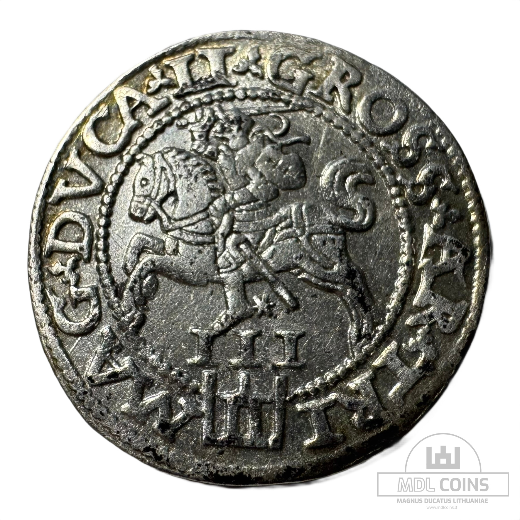 1562 metų Žygimanto Augusto 3 grašiai - Katalogo nr. 9SA11-3 - Image 2