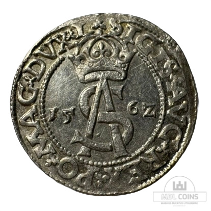 1562 metų Žygimanto Augusto 3 grašiai - Katalogo nr. 9SA16-6 - Kataloginė moneta
