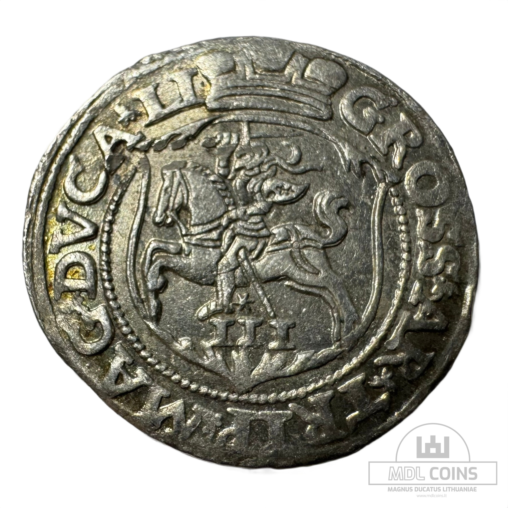 1563 metų Žygimanto Augusto 3 grašiai - Katalogo nr. 9SA38-9 - Image 2