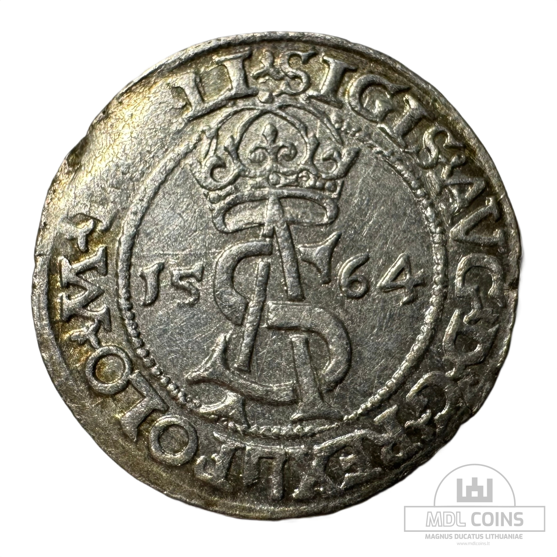 1564 metų Žygimanto Augusto 3 grašiai - Katalogo nr. 9SA55-13 - RR retumas