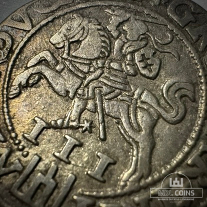 1562 metų Žygimanto Augusto 3 grašiai - Katalogo nr. 9SA18-4 - RR retumas - Image 3