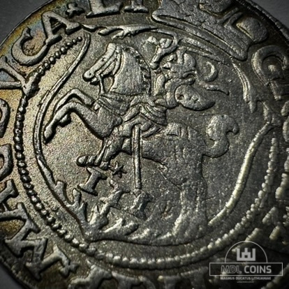 1563 metų Žygimanto Augusto 3 grašiai - Katalogo nr. 9SA38-9 - Kataloginė moneta - Image 3